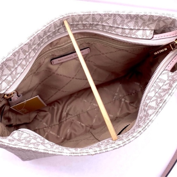 Michael Kors Large Messenger Crossbody Bag Powder Blush Multi - Picture 8 of 13